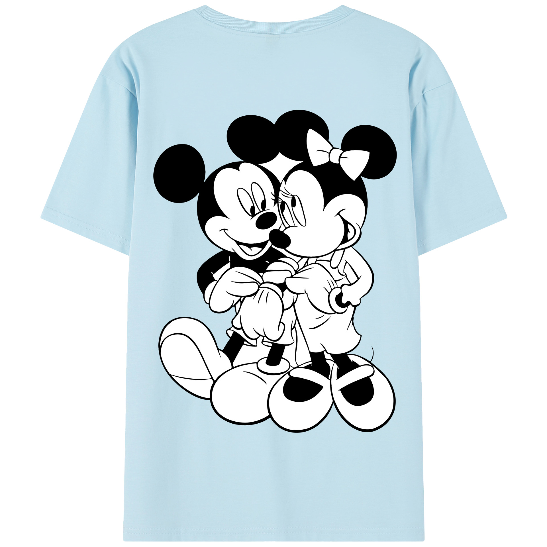 （画像用） ミッキーマウス Mickey Mouse 綿100％半袖Tシャツ（背面プリント）